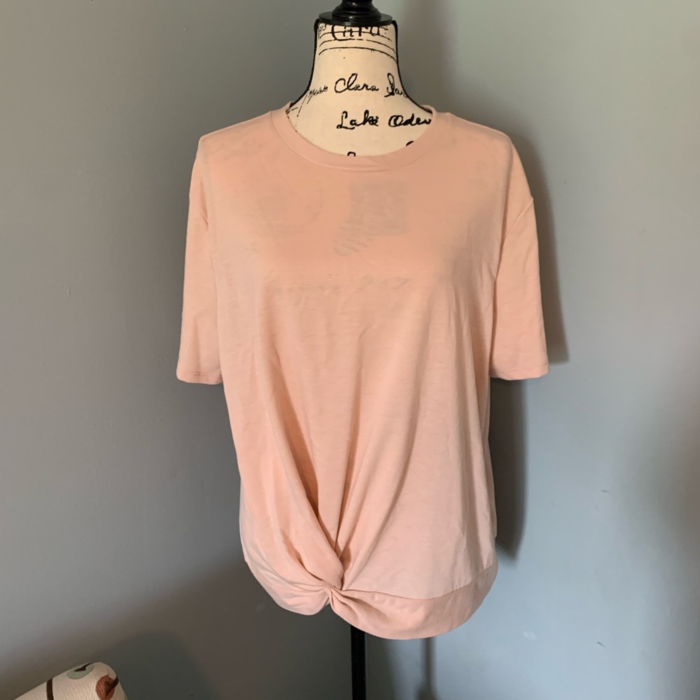 Como Vintage Short Sleeve Shirt Twisted Bottom XXL